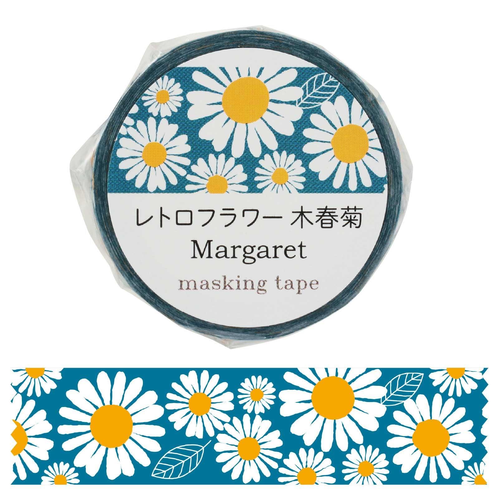 Masking Tape Retro Flower Woodland Chrysanthemum