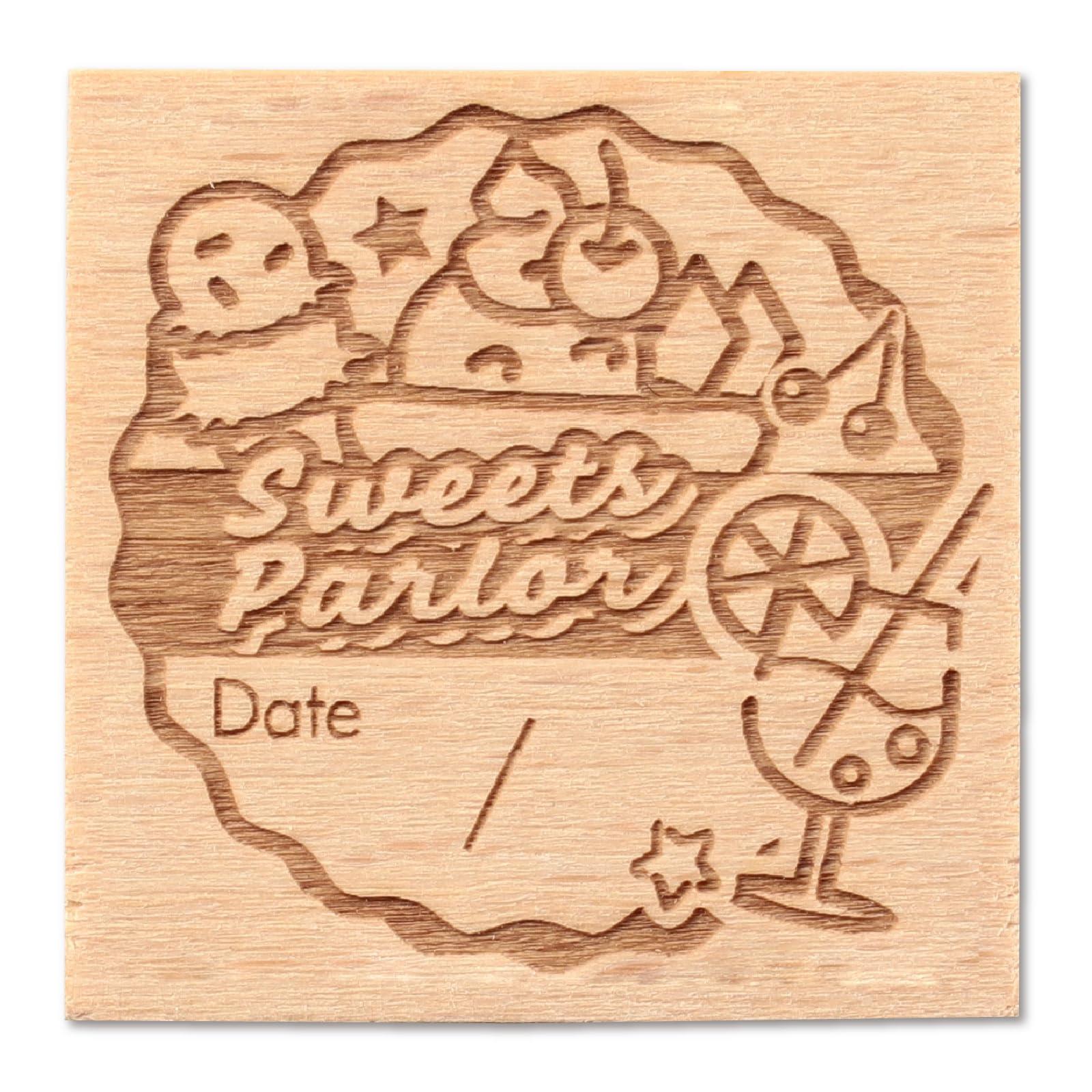 Wooden Handle Stamp 30 Retro Pop Sweets Parlor Daily Log