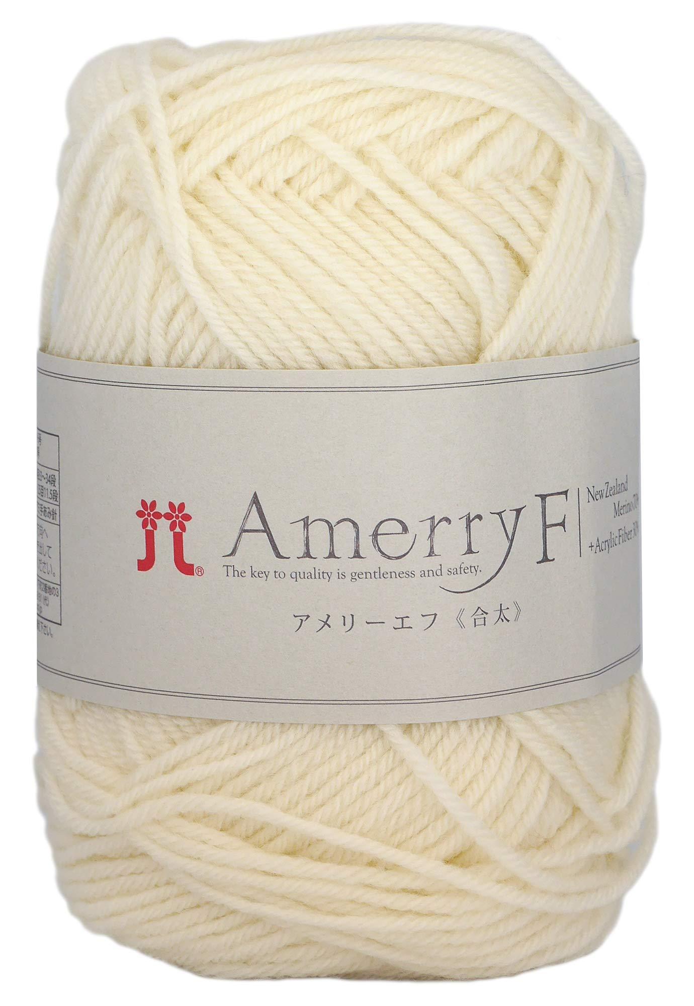 Hamana Wool Amelie F Medium Weight col.501 White Family 30g Approx. 130m 2458