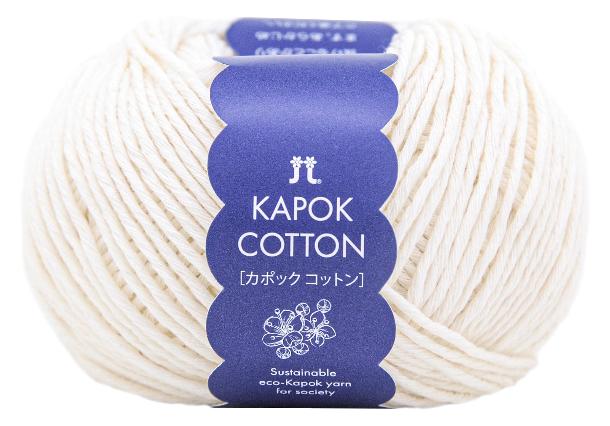 Hamana Hand-Knitting Yarn Kapok Cotton Medium Weight COL. 1 Jasmine Series 30g Approx. 72m 3398