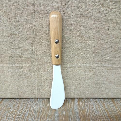 Takakusa Metal Enamel Cutlery Mini Butter Knife Natural Brown