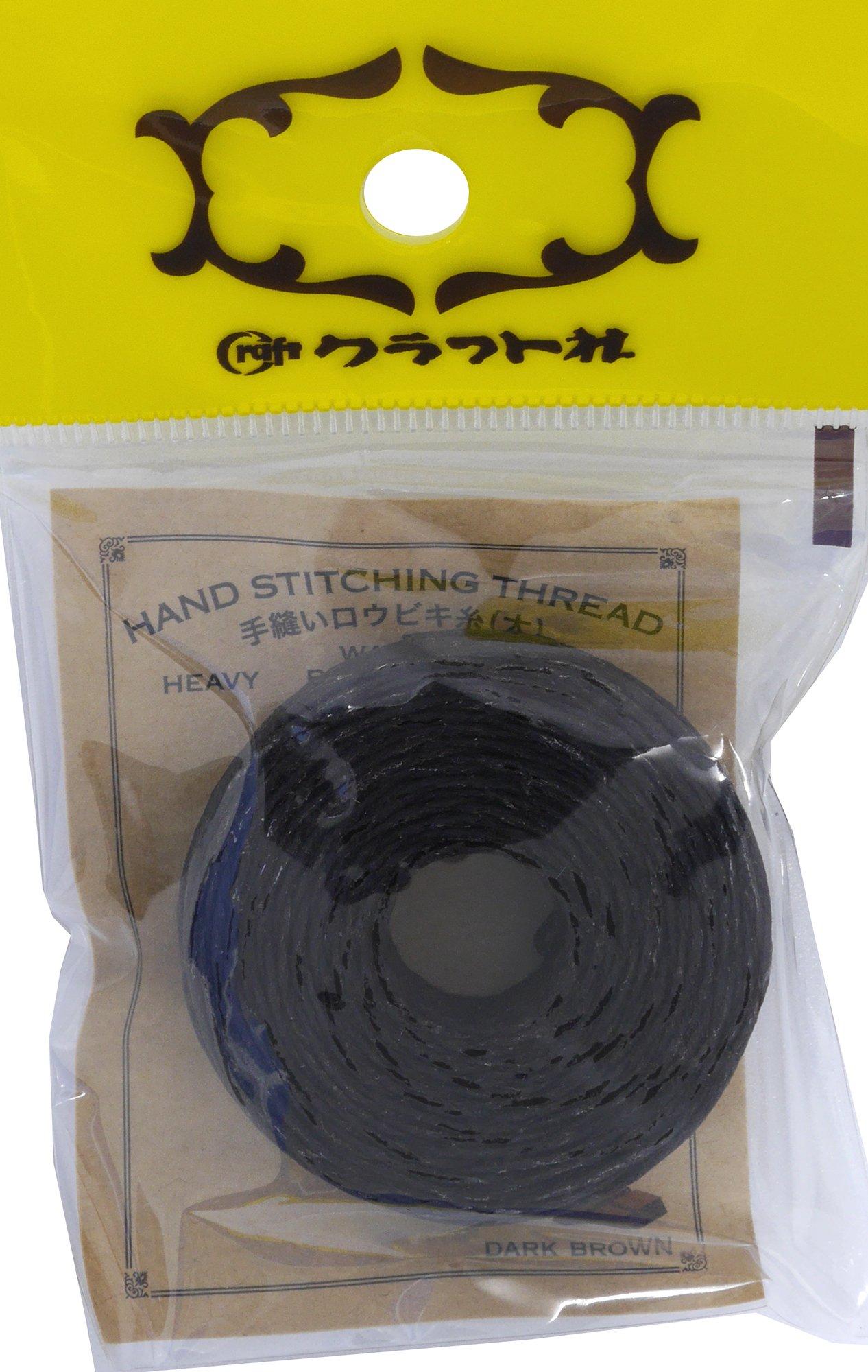 Craft Co. Leather Tools Hand Sewing Waxed Thread Thick Dark Brown 8615-02