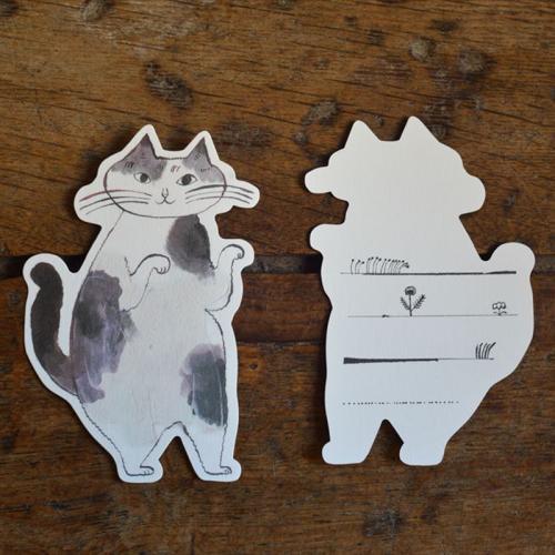 Tora Neko Bonbon Cat Silhouette Cards (D)