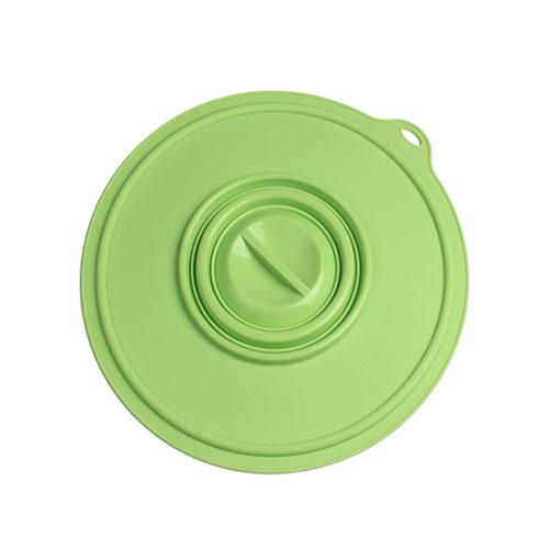 Eurokitchen Silicone Cover Medium Size Silicone Lid for Wrap, Pot Lid, and Drop Lid Green SILKTS6111712G