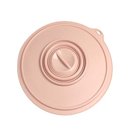 Eurokitchen Silicone Cover Medium Size Silicone Lid for Use as Wrap, Pot Lid, or Drop Lid Pastel Pink SILKTS611712PK
