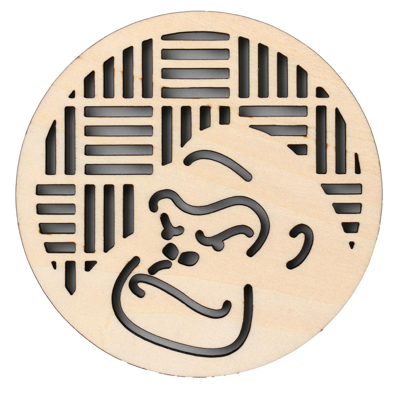 Wooden Coaster φ100mm Gorilla