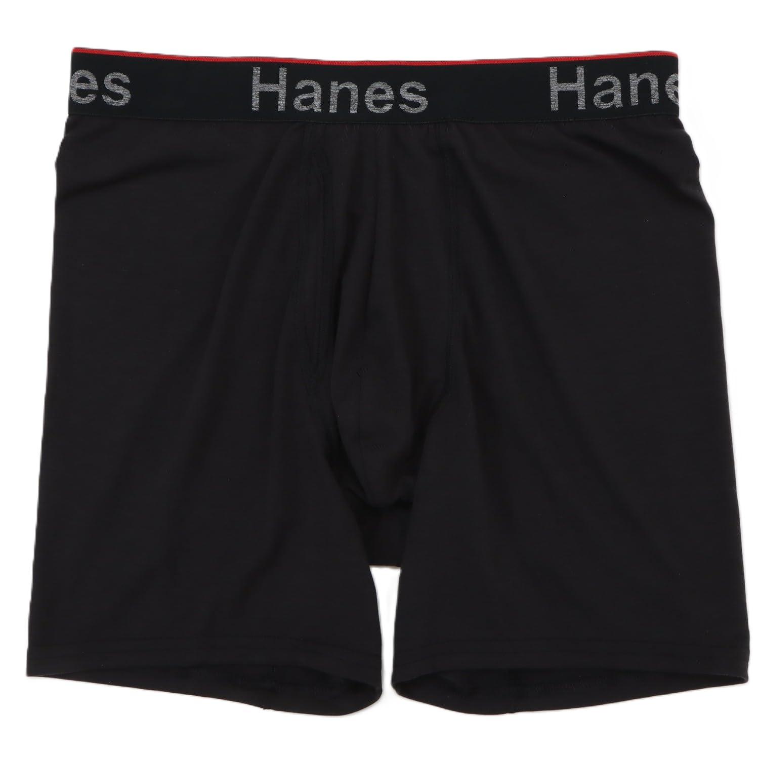 [Hanes] Underpants Antibacterial Odor Control 1P Comfort Flex Fit Total Support Pouch Boxer Briefs HM6EW101 Men's Black M