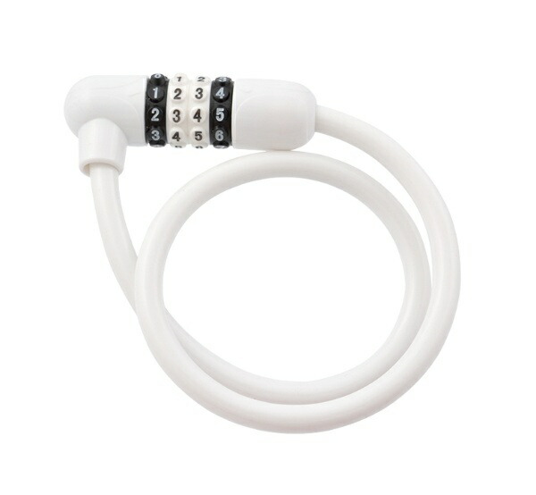 J&C Adjustable Dial Wire Lock JC-043W WH White