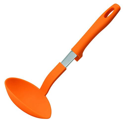 Tanabe Hardware Antibacterial Heat-Resistant Mini Ladle Orange Compact size ideal for small pots and pans Heat-resistant up to 240°C Made in Japan TK-2747