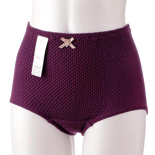 [Etoile 841] M Size Basic Non-Riding Cotton Briefs, Ribbed Knit (JP, Alphabet, M, 1, Premium Purple)