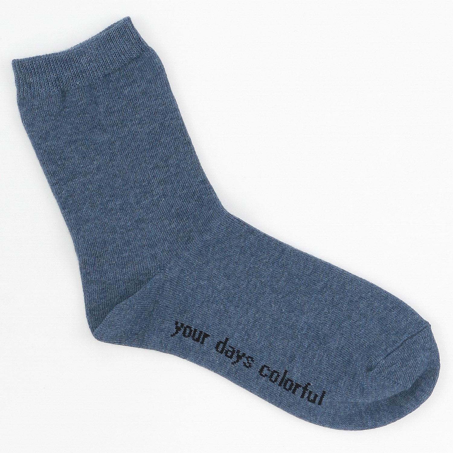 Made in Japan Crew Socks with Footbed Logo