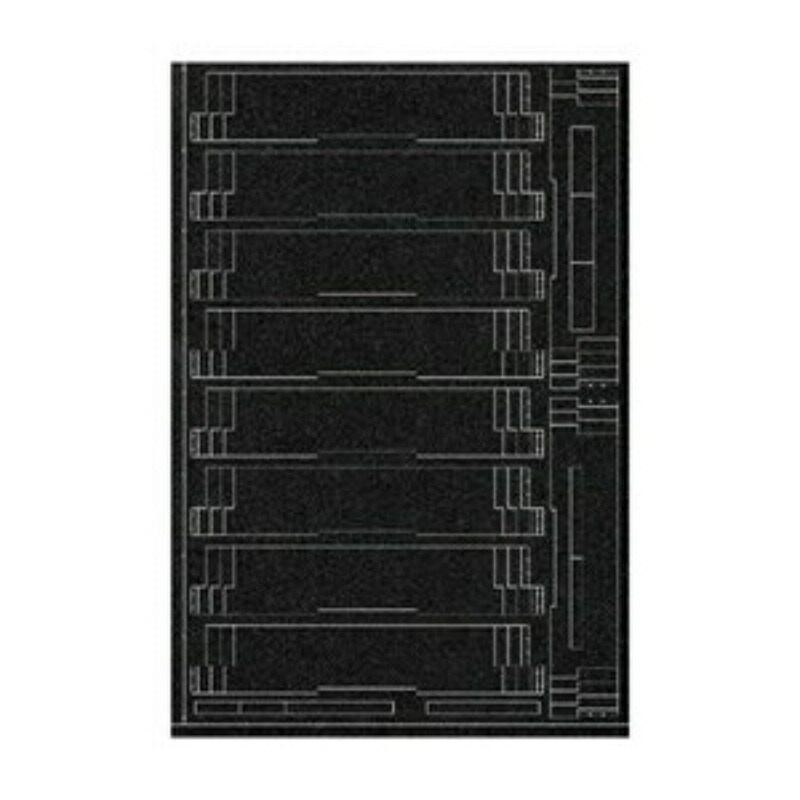 Popondetta Urethane Foam for Vehicle Cases - 10-Car PE Vehicle Storage Foam - Black - 1603 - Model Railroad Supplies