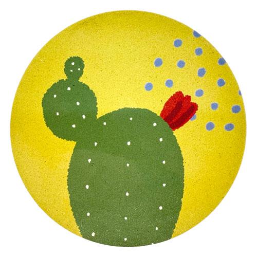 Tosa News: Amazing Absorbency Vericott Coaster Upcycled Item (Recycled Material) Cactus Yellow VK-030