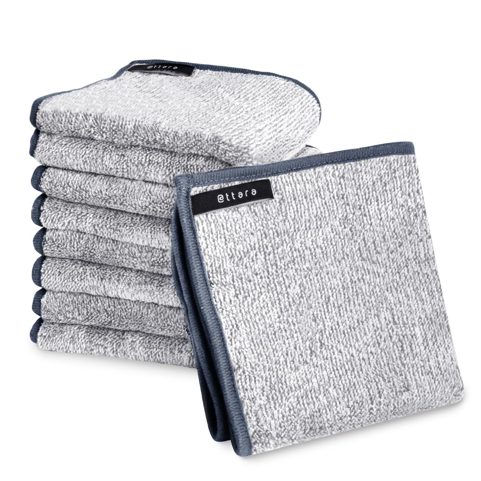 Rise Creation Oil Stain Cloth M Size 5-Pack Cleans stubborn grease stains with just water Gray R0469-H-M