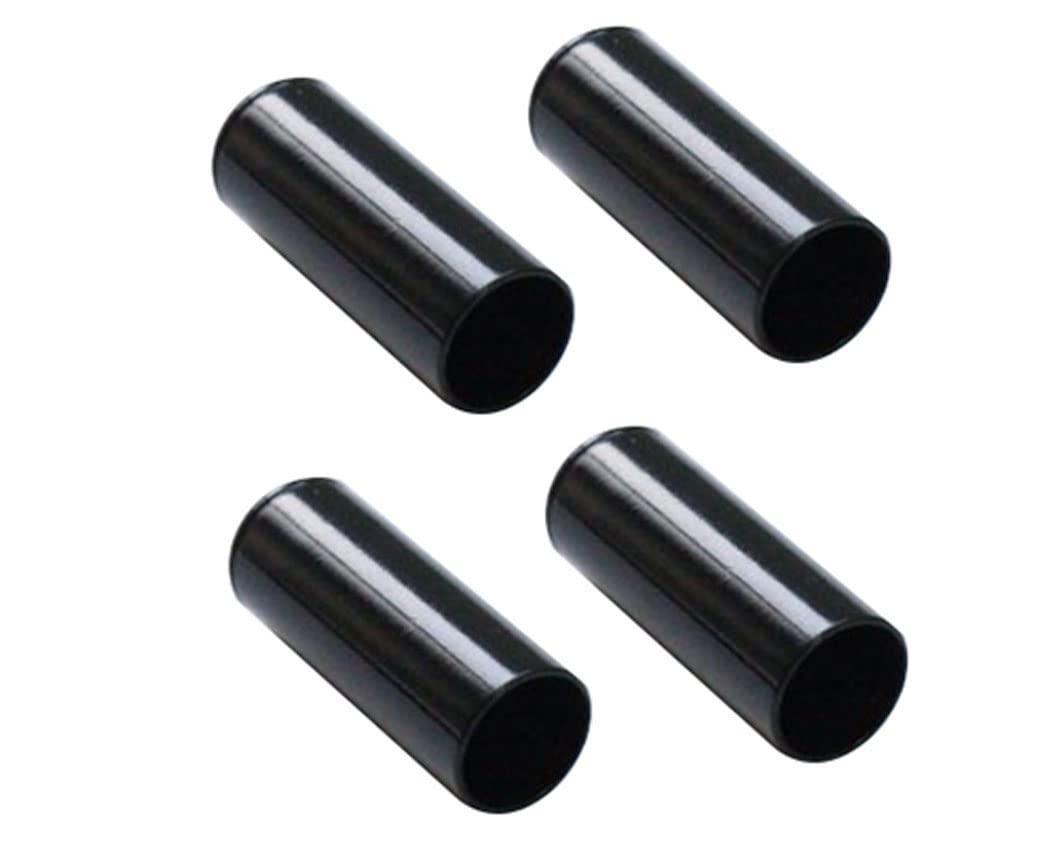 NISSEN Aluminum Outer Cap for Brakes [Black] 4-Pack