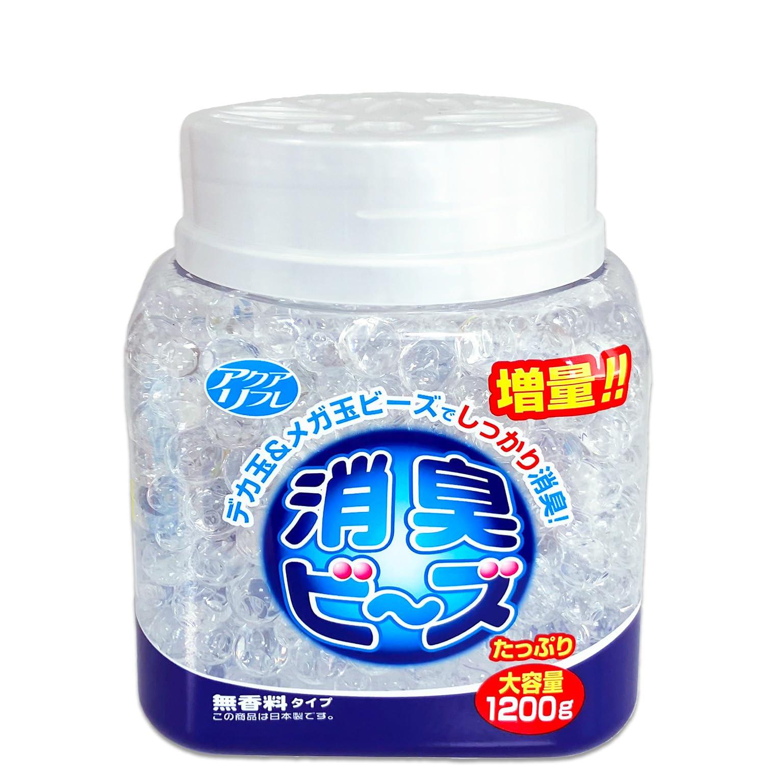 Lion Chemical Aqua Refresh Deodorizing Beads Unscented Main Unit Large Capacity 1200g 1 Unit