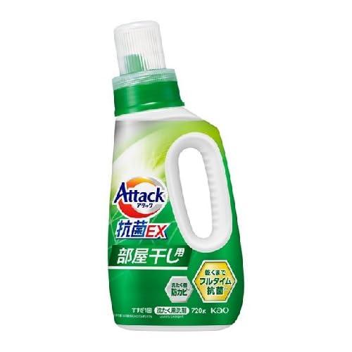 Kao Attack Antibacterial EX for Indoor Drying, Main Bottle, 720g, 1 Bottle