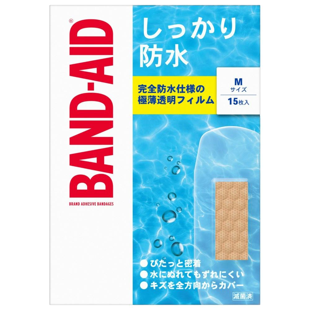 BAND-AID® Waterproof M Size 15 Count