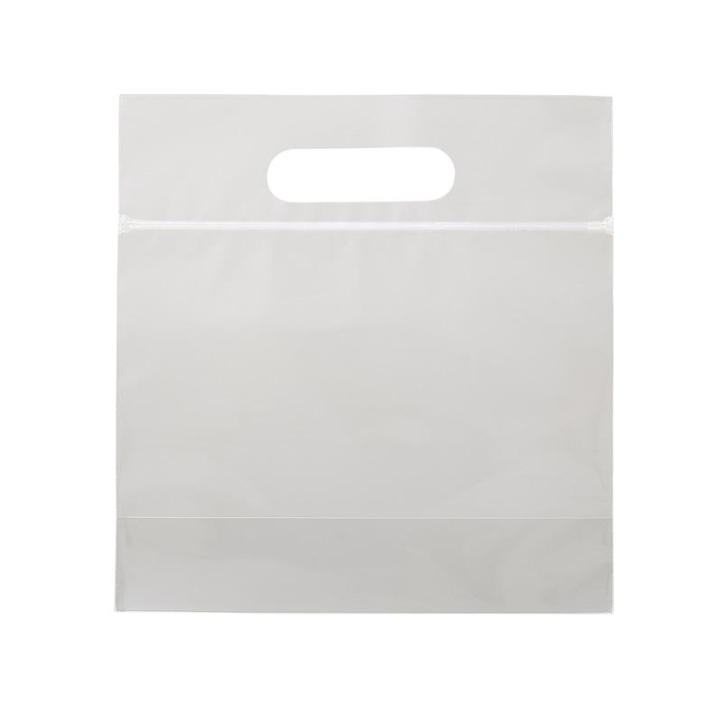 HEIKO Handle Poly Bag Stand-Up Zip Bag 18-19 Plain 50 Sheets/Bag