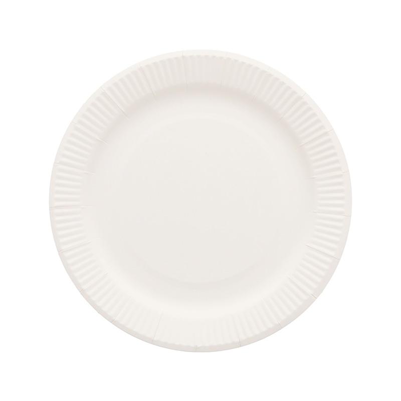 HEIKO Non-Fluorinated Paper Plates 18cm Plain 50 sheets/bag