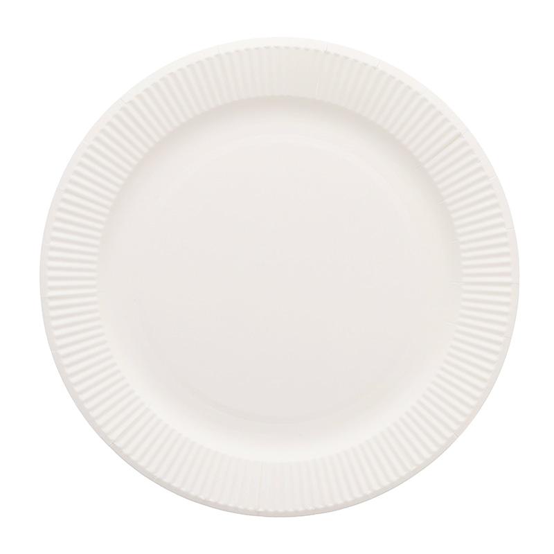 HEIKO Non-Fluorinated Paper Plates 23cm Plain 50 sheets/bag