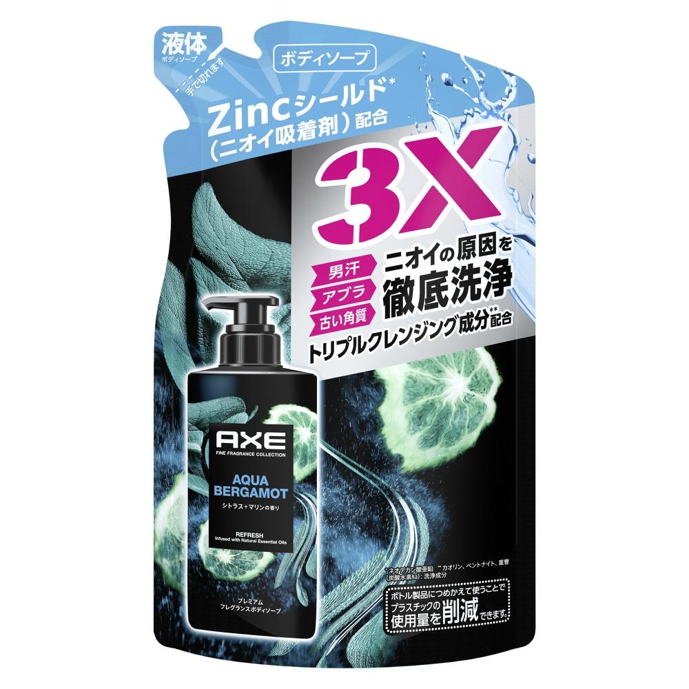 AXE Premium Fragrance Aqua Bergamot Men's Body Wash Refill 350g