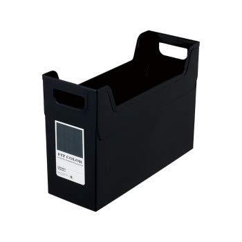 Nakabayashi Fit Color File Box A4 Landscape Back Width 124mm Black FB-FCE4S-BK 1 piece