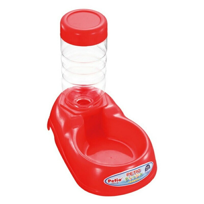 Petio PETIO Dish with Water Dispenser, Red, for Pets