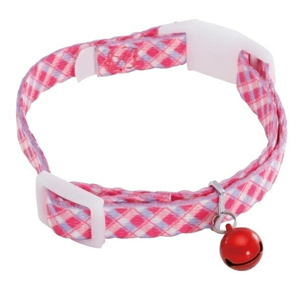 Petio Anycat Collar Check Pink for Cats