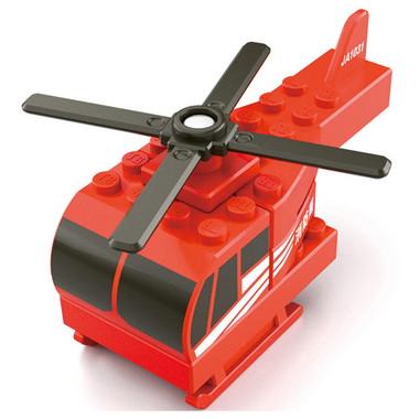 Tomica Plarail Block Firefighting Helicopter