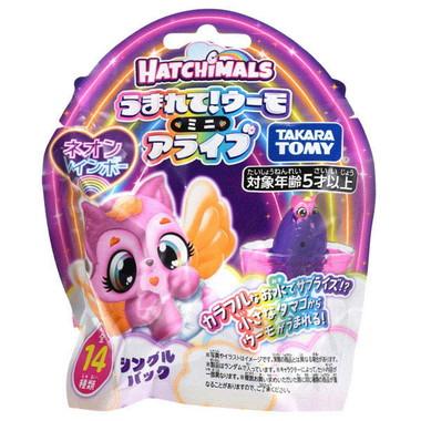 Born! Woo-mo Mini Alive Neon Rainbow Single Pack