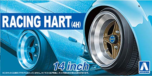 Aoshima Cultural Textbook Co., Ltd. 1/24 The Tuned Parts Series No.44 Racing Heart/4H 14-inch Plastic Model Parts