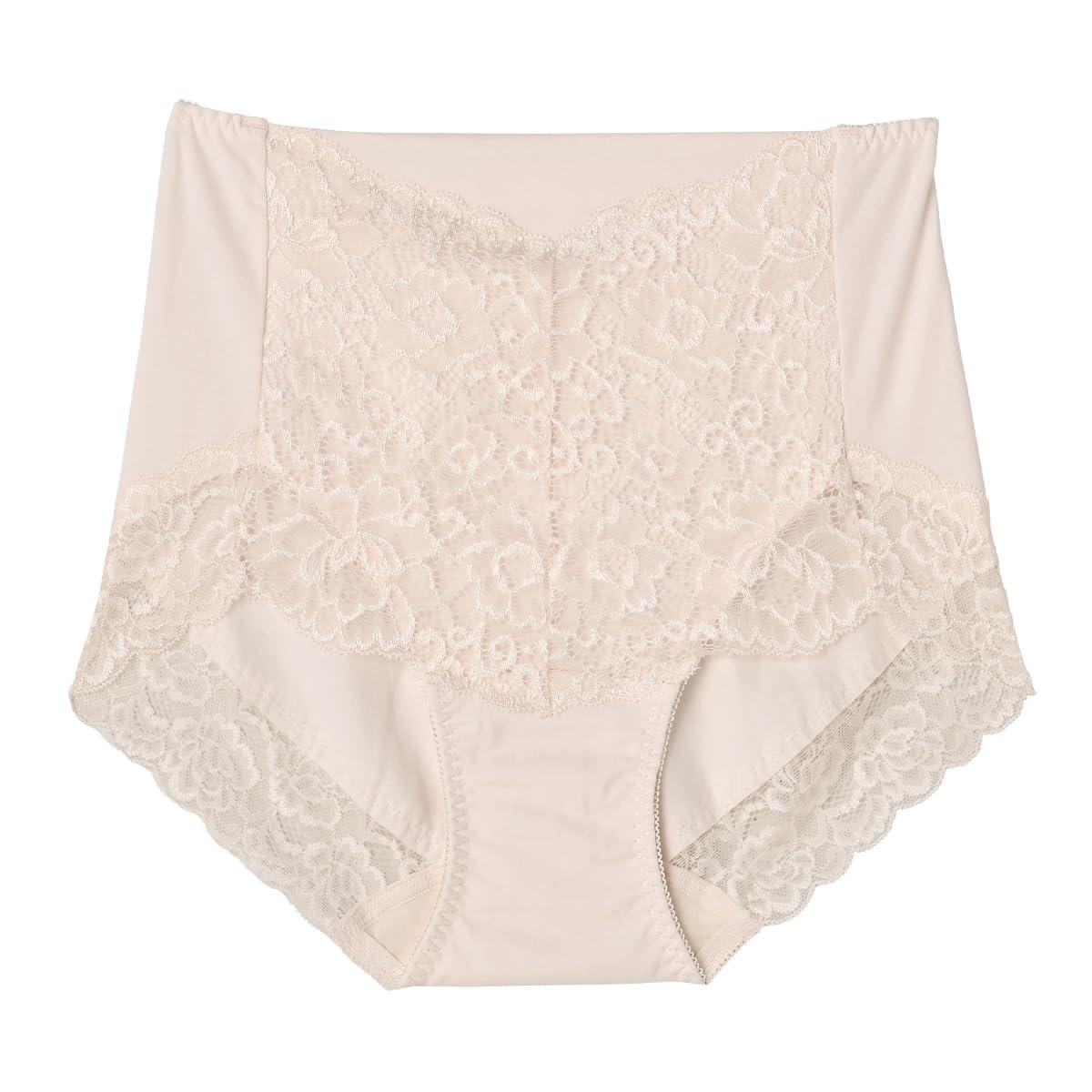 [Atugi] Panties [3D COVER] Tummy Control Panties Deep-Cut Back Lace 95% Cotton 80890AS・QS Women's 80890AS Sweet Pink