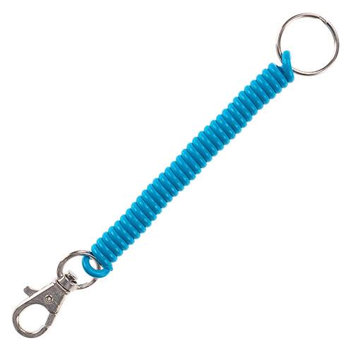 QMP Super Coil Clip-On Key Coil For keys, passes, wallets, employee IDs, card cases, etc. Light Blue QMP05725