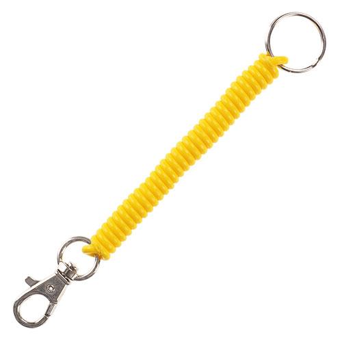 QMP Super Coil Clip-On Key Coil For keys, passes, wallets, employee IDs, card cases, etc. Yellow QMP05763