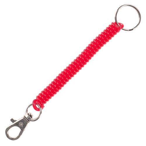 QMP Super Coil Clip-On Key Coil For keys, passes, wallets, employee IDs, card cases, etc. Red QMP05787