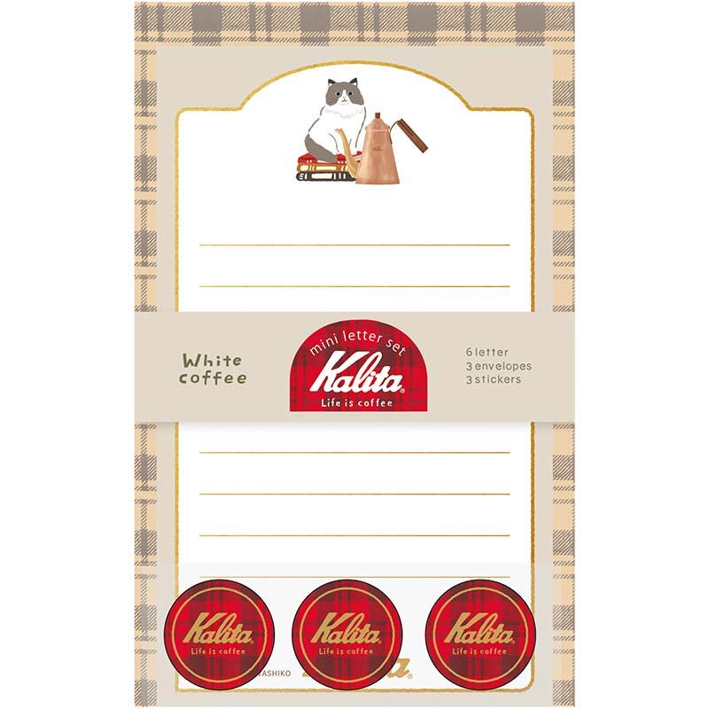 Kalita Foil-Stamped Mini Letter Set White Coffee/LT730