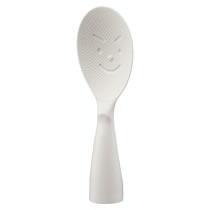 Akebono Industries Rice Scoop White Made in Japan Wide base stands upright on its own for hygienic use Double embossed finish prevents rice from sticking Self-Standing Rice Scoop PM-900