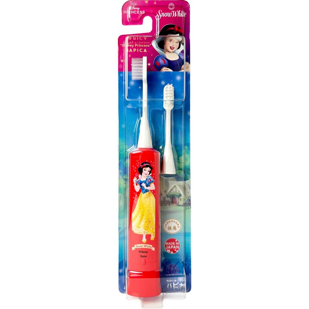 Minimum Happy Pika Disney Princess Snow White Soft-Touch Ultra-Thin Compact Head/Flat/Triple-Row Bristles/Includes 1 Replacement Brush