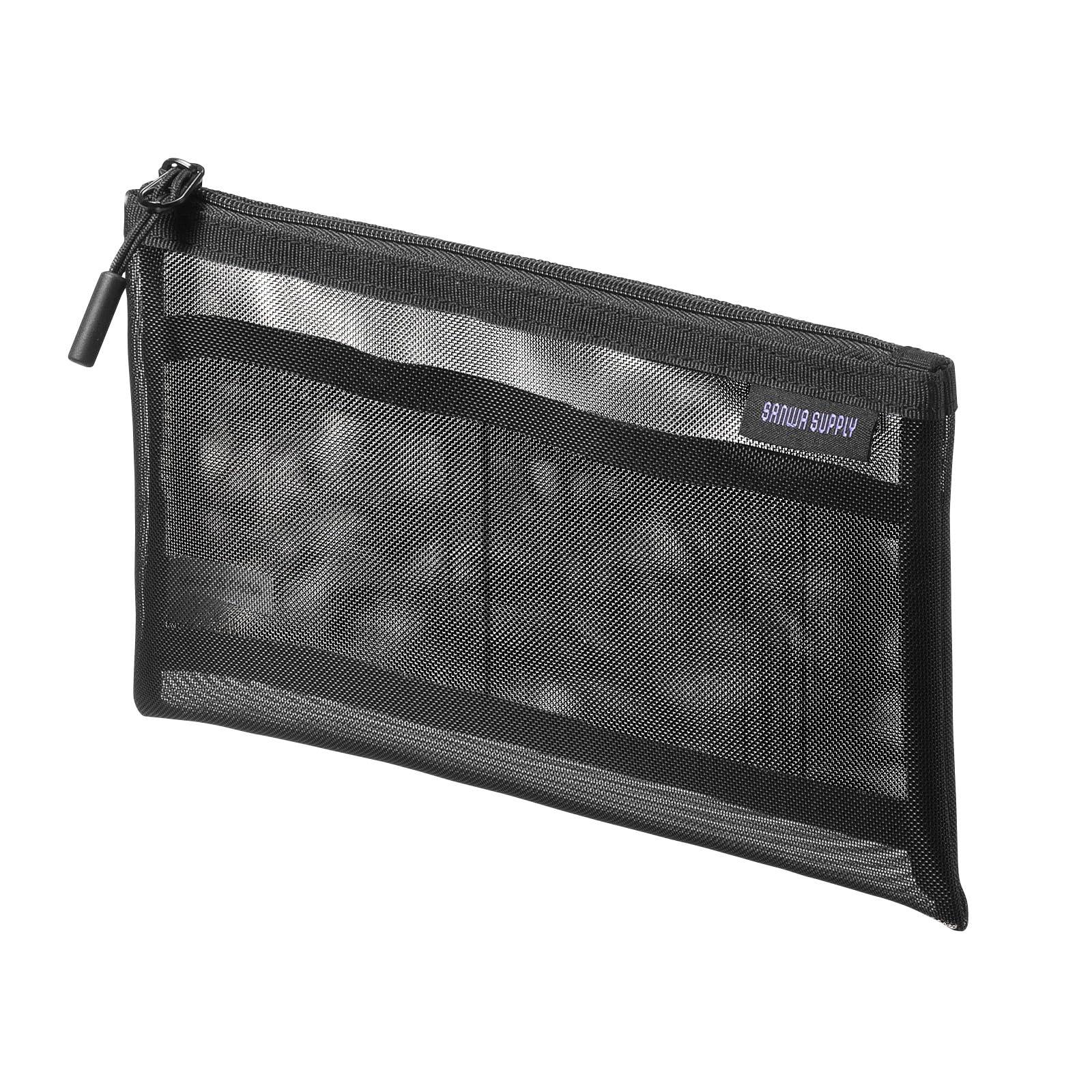 Sanwa Supply Multi-Mesh Case 200×10×120mm Black IN-MS1BK