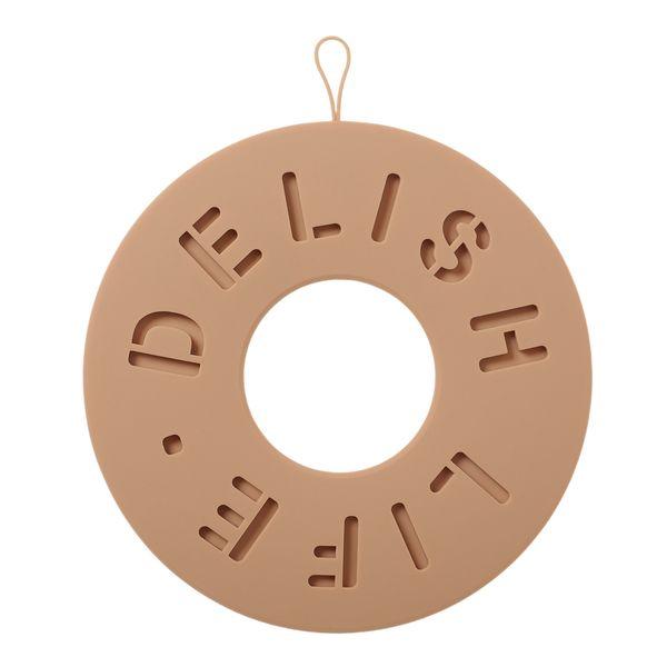 Delish Life Silicone Trivet Circle milk brown ※Available for shipping starting October 10