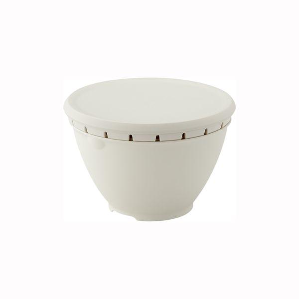 N Liberista Bowl and Colander Set, Small Size, White