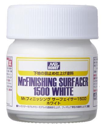 GSI Creos Mr. Finishing Surfacer 1500 White Bottle Type 40ml Hobby Finishing Material SF291
