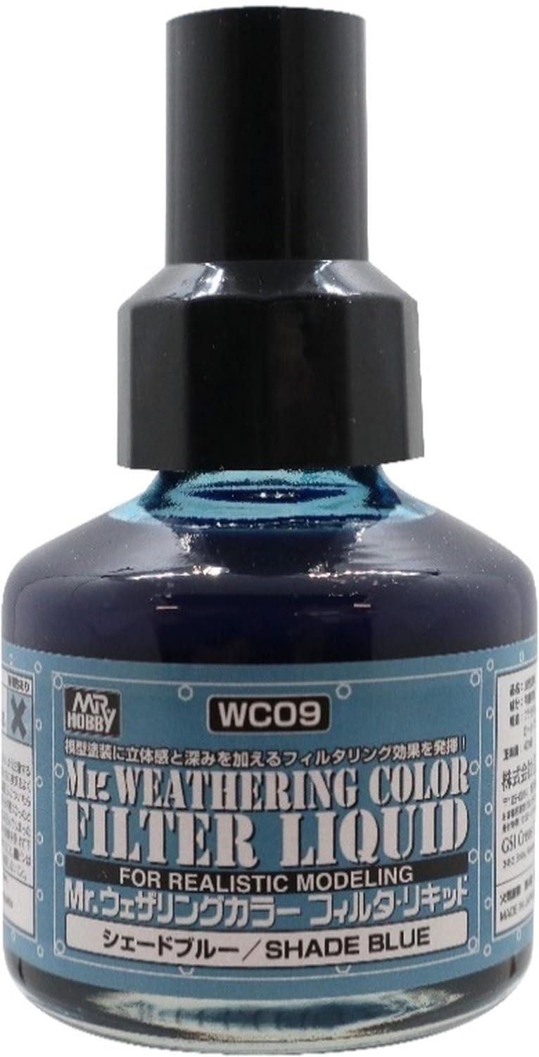 GSI Creos Mr. Weathering Color Filter Liquid Shade Blue 40ml Model Paint WC09