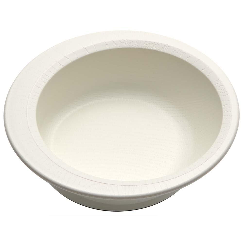 Skater Easy-to-Scoop Bowl 340ml Tableware Plate Wood Grain Cream Plastic Shatter-Resistant Durable Made with Biomass Materials Microwave Safe Dishwasher Safe NPLS1B-A