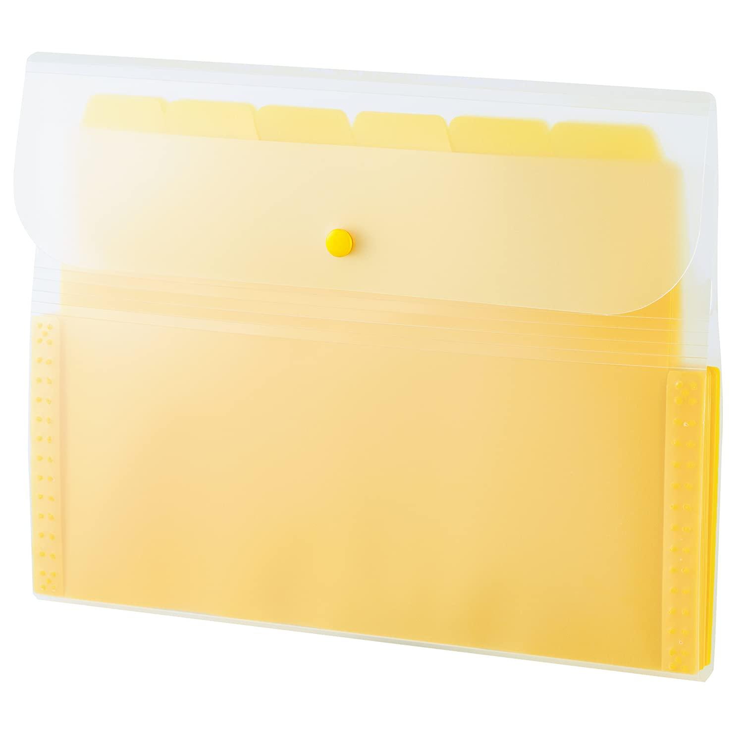 Sekisei Document File A4 13-Pocket Yellow ACT-3912