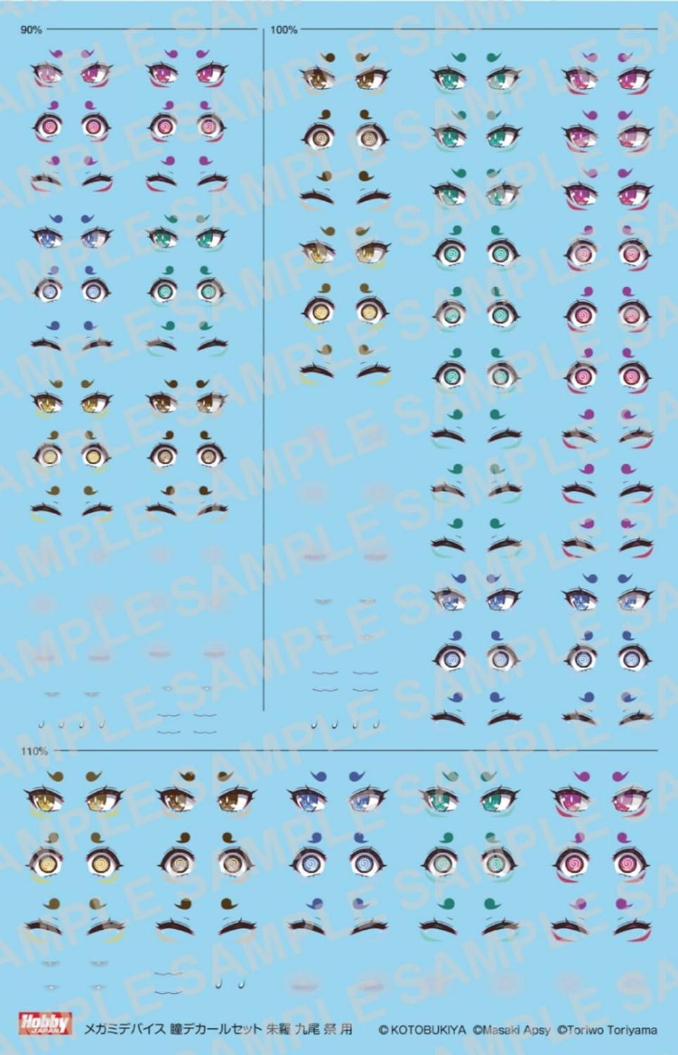 Megami Device Hitomi Decal Set 19: Shura, Kyubi, Festival Use