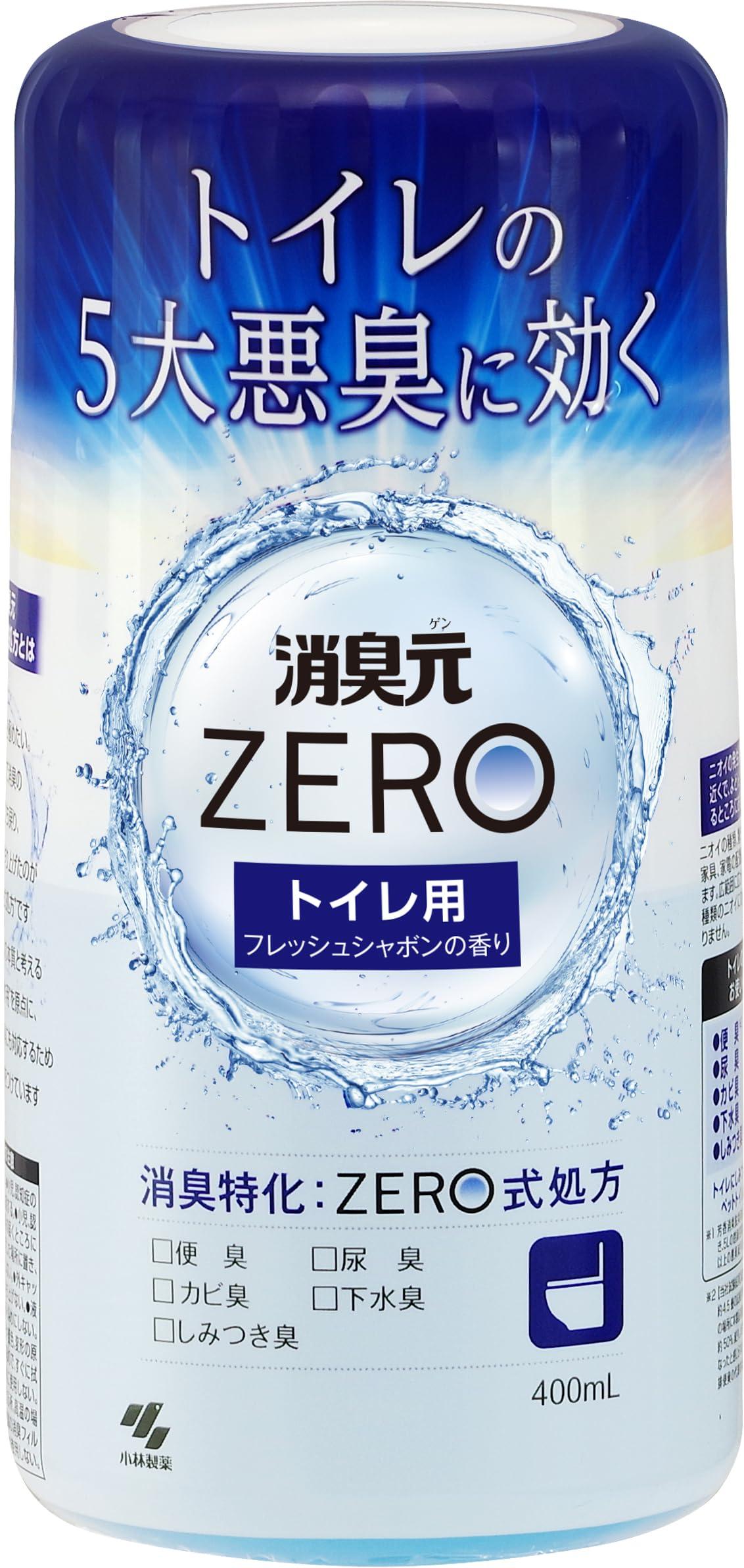 Kobayashi Pharmaceutical Deodorant ZERO Toilet Deodorizer Fresh Soap Scent Main Unit 400mL 1 bottle