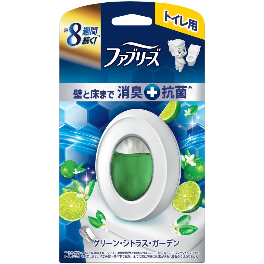 Fabreeze Toilet Deodorizer Premium Series + Antibacterial Green Citrus Garden