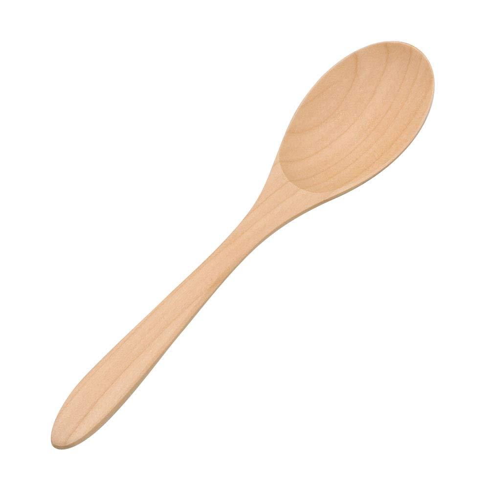 Yamaco Yumi Commercial Use White Wood Dessert Spoon yamaco08144